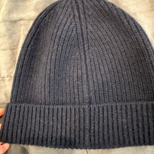Navy Blue Cashmere Beanie